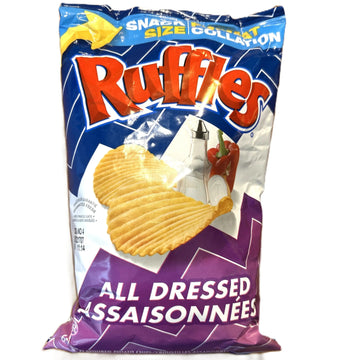 Ruffles All Dressed Potato Chips 60g | Bold Savory Canadian Snack (Canada)