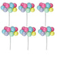 Medium Pastel Balloon Clusters 7" Long *Available in 4, 12 and 36 counts*