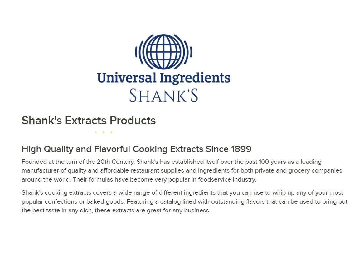 Shank's Pure Orange Extract, 8 oz.