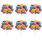 Medium Primary Balloon Clusters 7" Long *Available in 4, 12 and 36 counts*