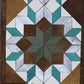 Handmade Amish Barn Quilt Banner Wall Art – 10.5in x 30in Reclaimed Wood Mosaic