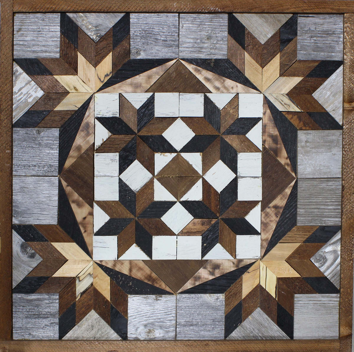 Amish Handmade Barn Quilt Wall Art – Reclaimed Barn Wood – 20.75” x 20.75”