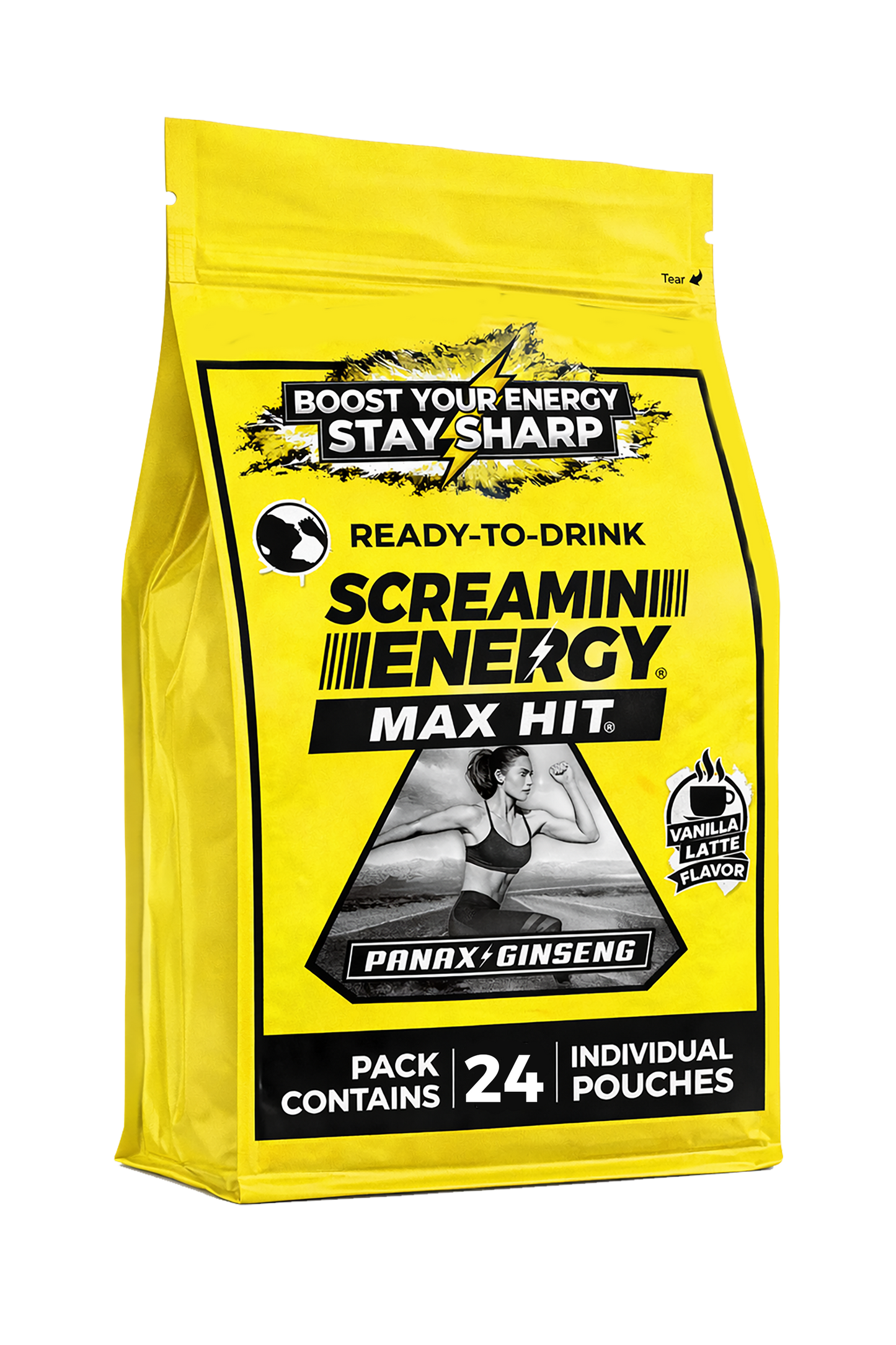 Screamin Energy Vanilla Latte Sugar Free
