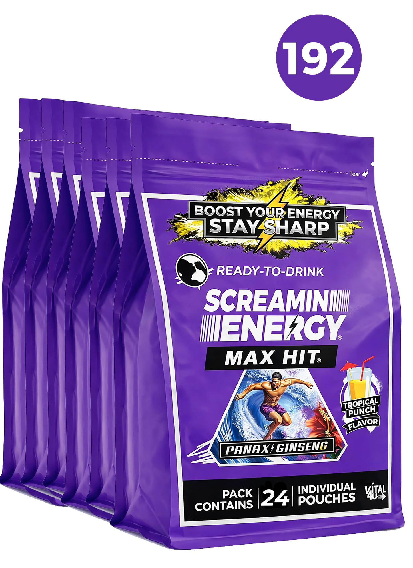 Screamin Energy Tropical Punch Sugar Free