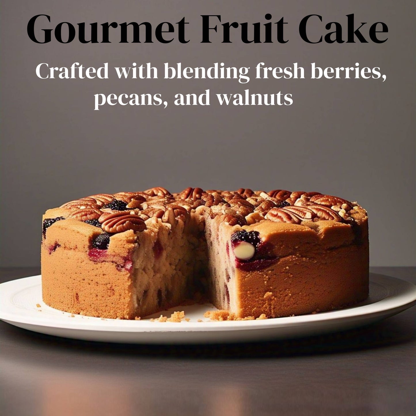 Andy Anand Sugar Free Fruit Cake Amazing-Decadent Hand Made (2.8 Lbs)