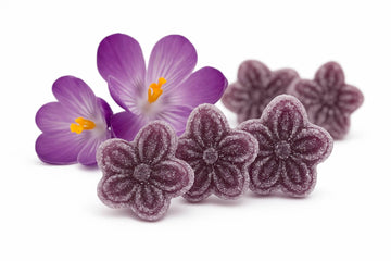 Andy Anand 150 Pc Sugar Free Violets, A Typical Old Candy Dragée Shaped Like A Flower Of Five Petals Made With The Essence Of Violet, Sugar Free Hard Candy - Made in Europe 3.5 Oz - 3 Pack