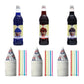 Snow Cone Kit - Bundle of Syrup Bottles, Spoon Straws, Cups - Snow Cone Supplies for Ice Chips, Sodas, & More