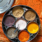 Indian Spice Tray (Spice Box or Spice Rack - also known as Masala Dani or Masala Dabba), Stainless Steel