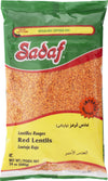 Sadaf Red Lentil Beans, Kosher, 24 Oz, In A Resealable Zipper Bag