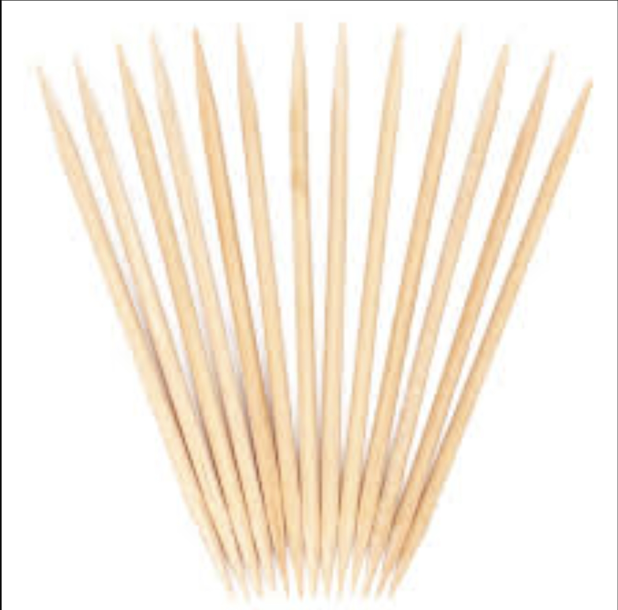 36 Qty Unflavored Birchwood Toothpicks in Plastic Tubes