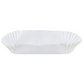 Hoffmaster 4" White Waxed Fluted Small Eclair Baking Case - 500/Pack