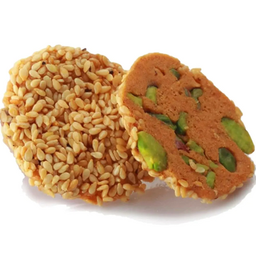Al Nejmah Sweets – Barazek Crispy Pistachio Sesame Cookies