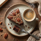 Andy Anand Chocolate Caramel Pecan Cake 9" - Fresh Baked Handcrafted Cake, Decadent, Delicious (2.8) lbs
