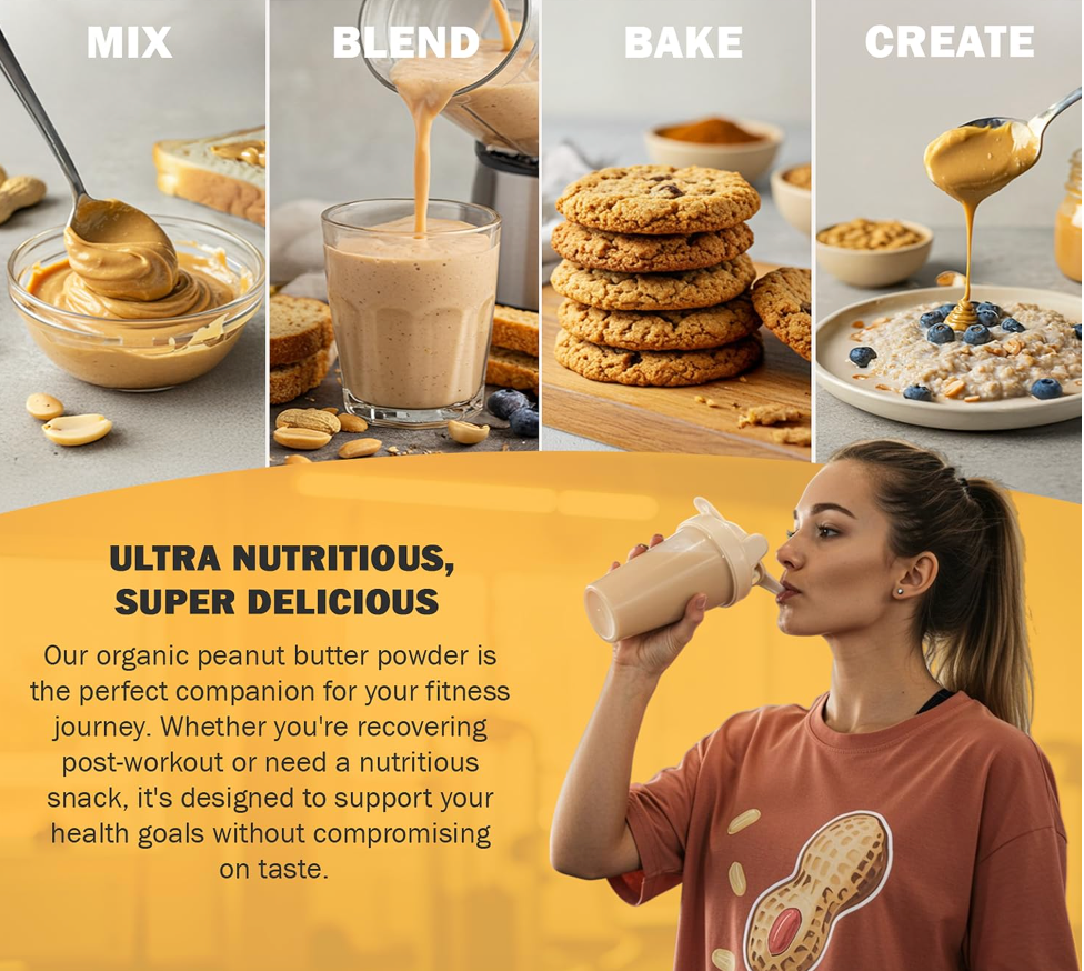 Peanut Butter Powder Three 7oz Jars