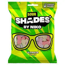 Shades by Niko Sour Gummies – Ultimate Vibes Vegan Candy Bag (UK)