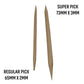 32000 Qty Double Point Oversized DP2 Toothpicks In Master Case Cardboard Box 20x1600