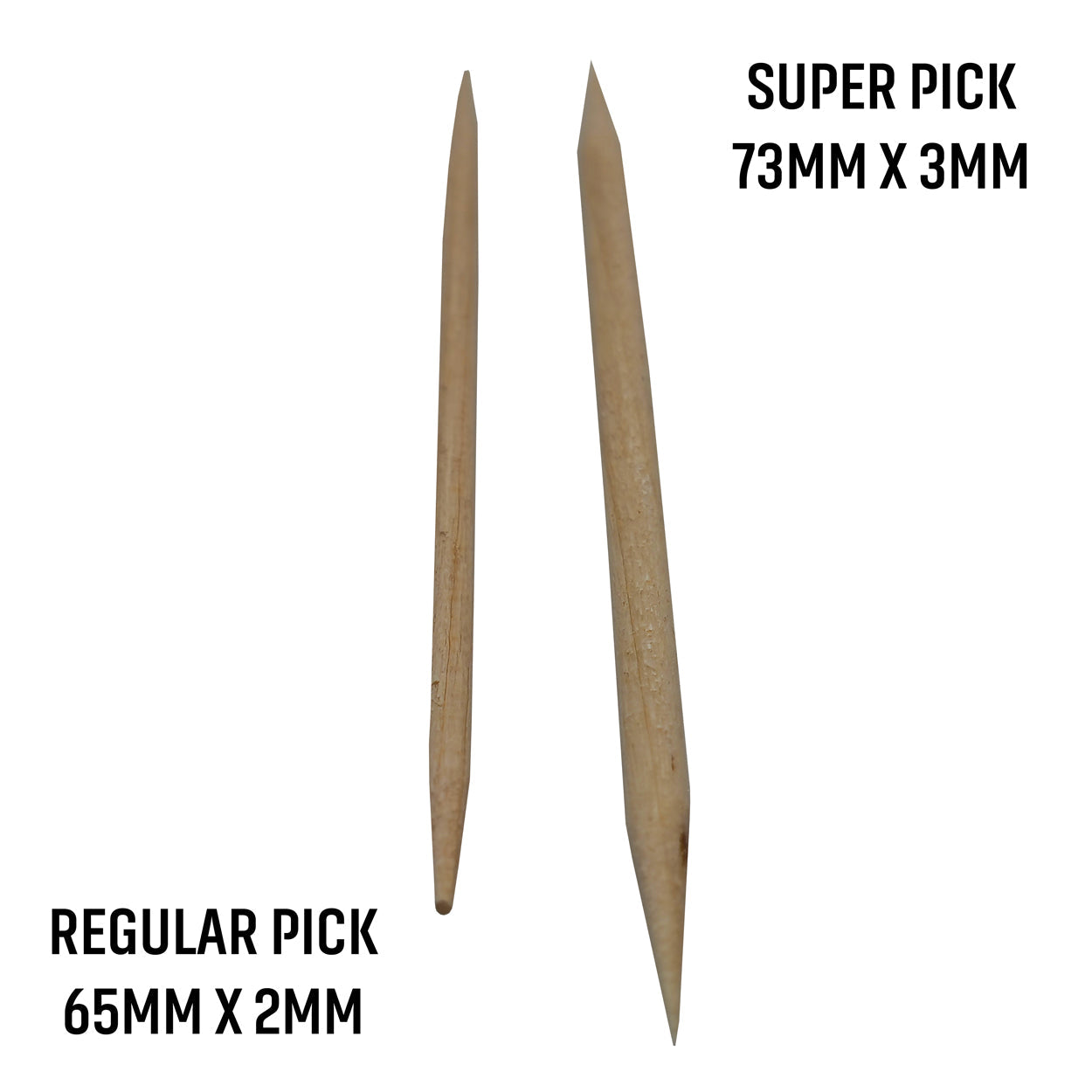 32000 Qty Double Point Oversized DP2 Toothpicks In Master Case Cardboard Box 20x1600