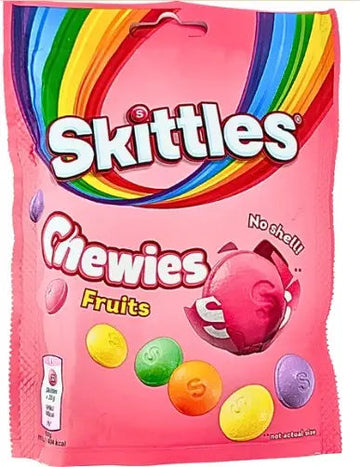 Skittles Chewies (No Shell) 137g | Soft & Fruity Candy (UK)