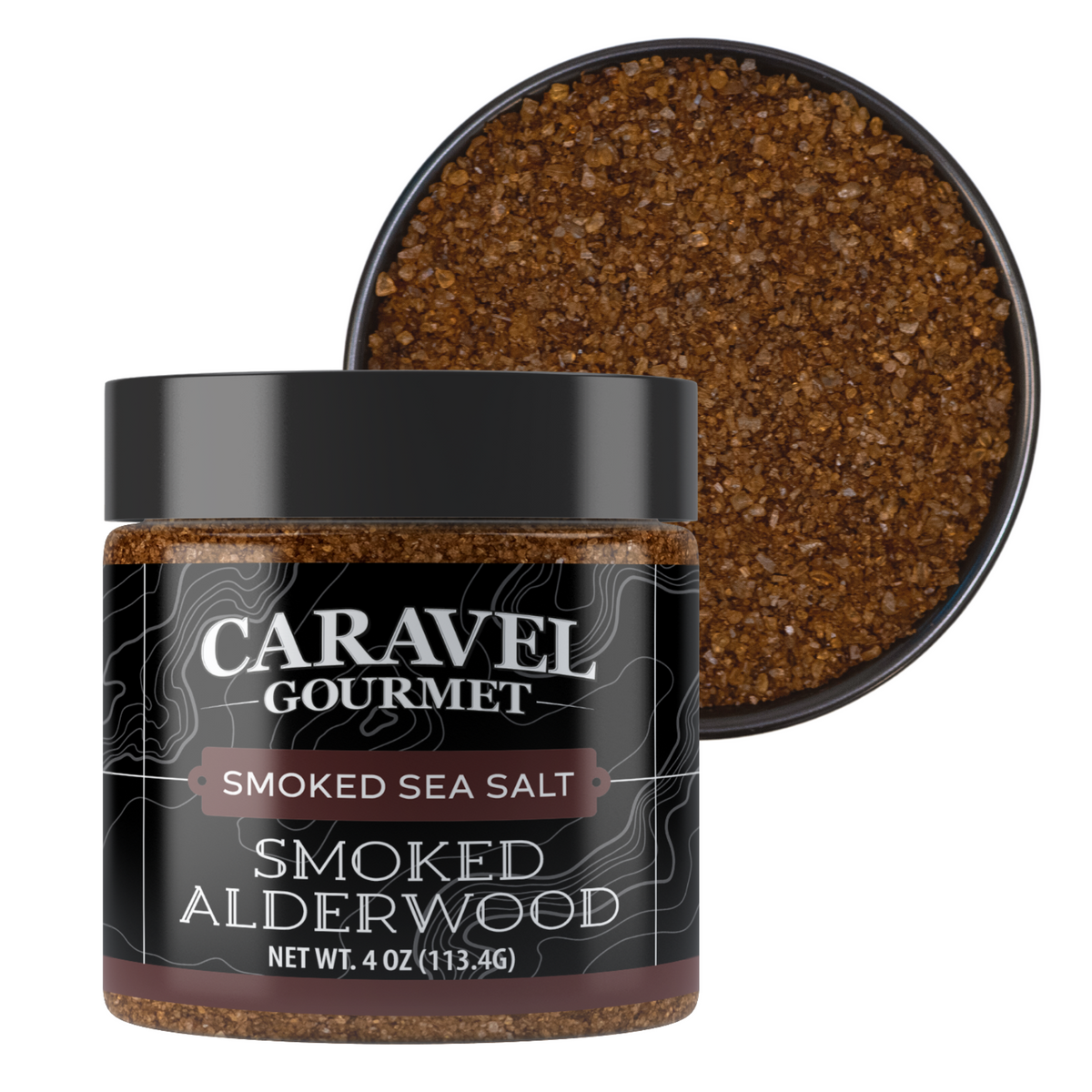Alderwood Smoked Sea Salt 4 oz Jar