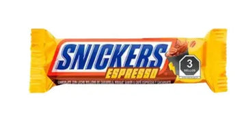Snickers Espresso Chocolate Bar – Coffee Flavored Snickers Candy (Mexico)