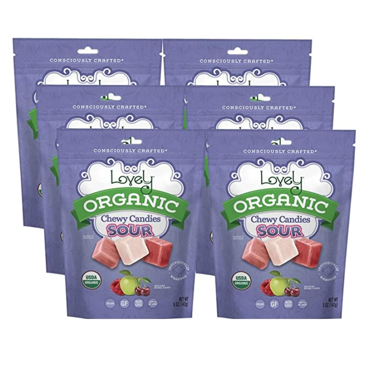 Organic Sour Chewy Candies