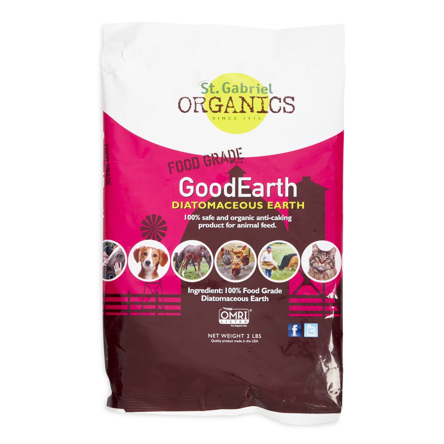 St. Gabriel Organics Goodearth Diatomaceous Earth Garden Soil, 2 Pounds