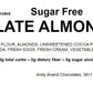 Andy Anand Sugar-Free Chocolate Almond Cake, 9-Inch, 2.5 lb – Stevia Sweetened, Handcrafted, Diabetic-Friendly Birthday & Celebration Gift