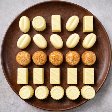 ANDY ANAND CHOCOLATIER Sugar Free Belgian White Chocolate Truffles Pralines 25 pcs (60% Cacao) . Must for White Chocolate lovers, Stevia sweetened, Gourmet Gift Box - Silky, Rich, and Top-Tier Indulgence (10.5 oz, Pack of 1)