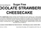 Andy Anand Sugar Free Chocolate Strawberry Cheesecake 9" with Real Chocolate Truffles: Unforgettable Taste, Best Cheese Cake For Celebrations & Diabetic Dessert Lovers (2.8 lbs)
