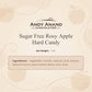 Andy Anand Sugar-Free Rosy Apple Hard Candy, 25 pc – European Copper-Kettle Boiled, Aspartame-Free, Keto & Diabetic-Friendly Gift Box