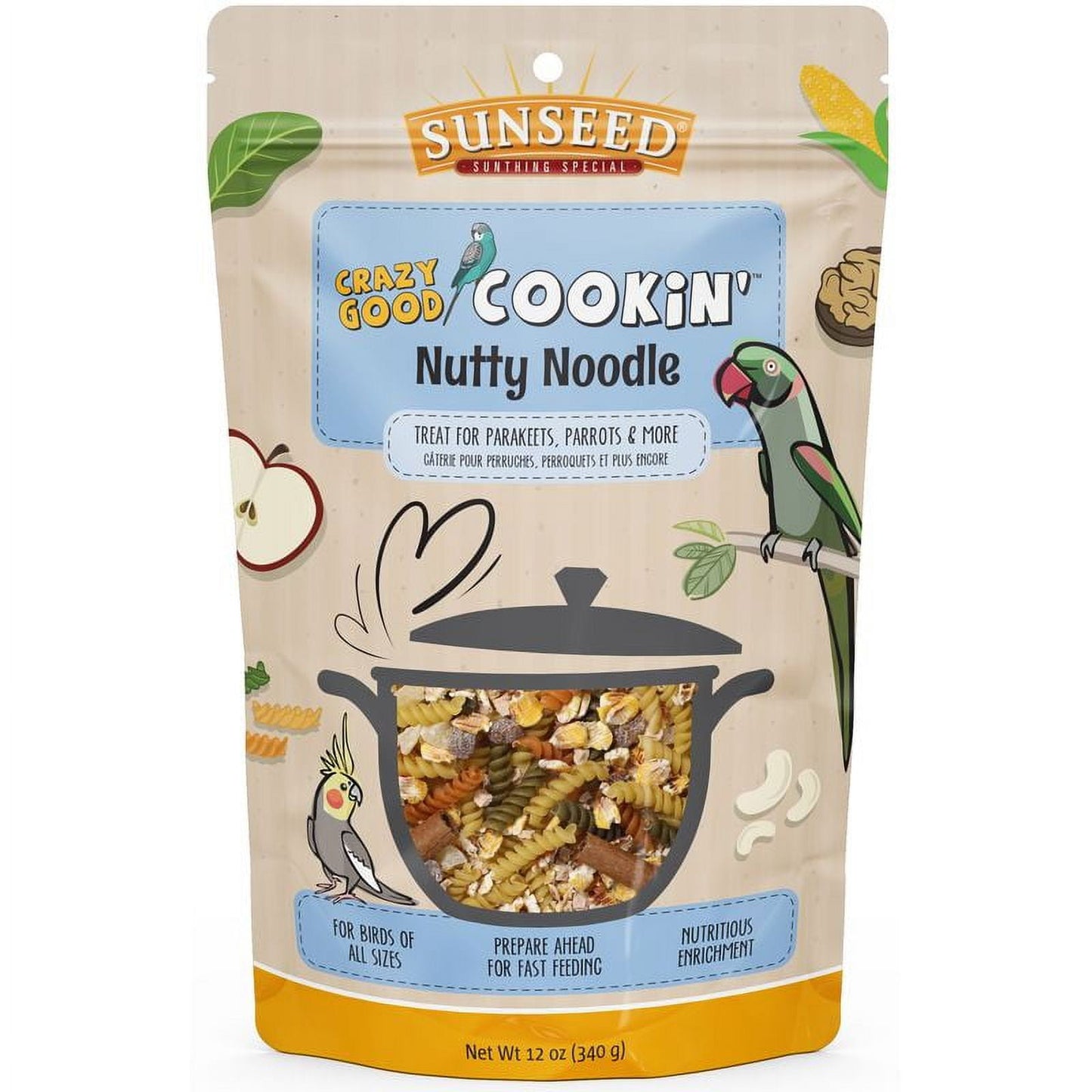 Sunseed Sunseed Crazy Good Cookin Nutty Noodle For Birds 12 Oz