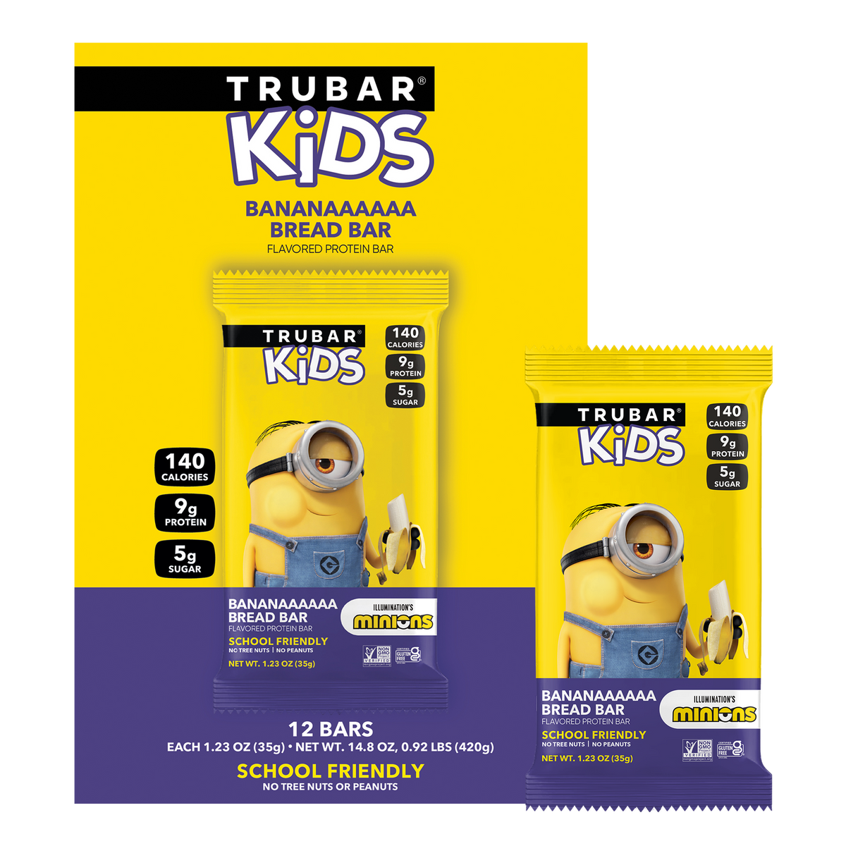 NEW! TRUBAR KiDS Minions - Banana Bread Bar