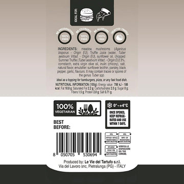 GL Truffle Gourmet, Sauce, with Meadow mushrooms, Truffle Juice, 33. oz