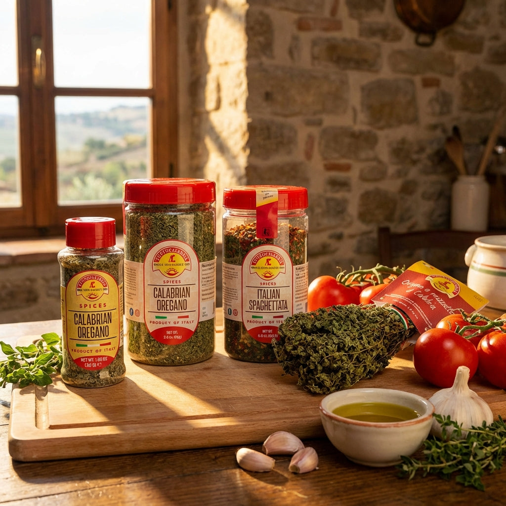 TuttoCalabria Dried Calabrian Oregano Shaker (Large) 2.8 oz (80g)