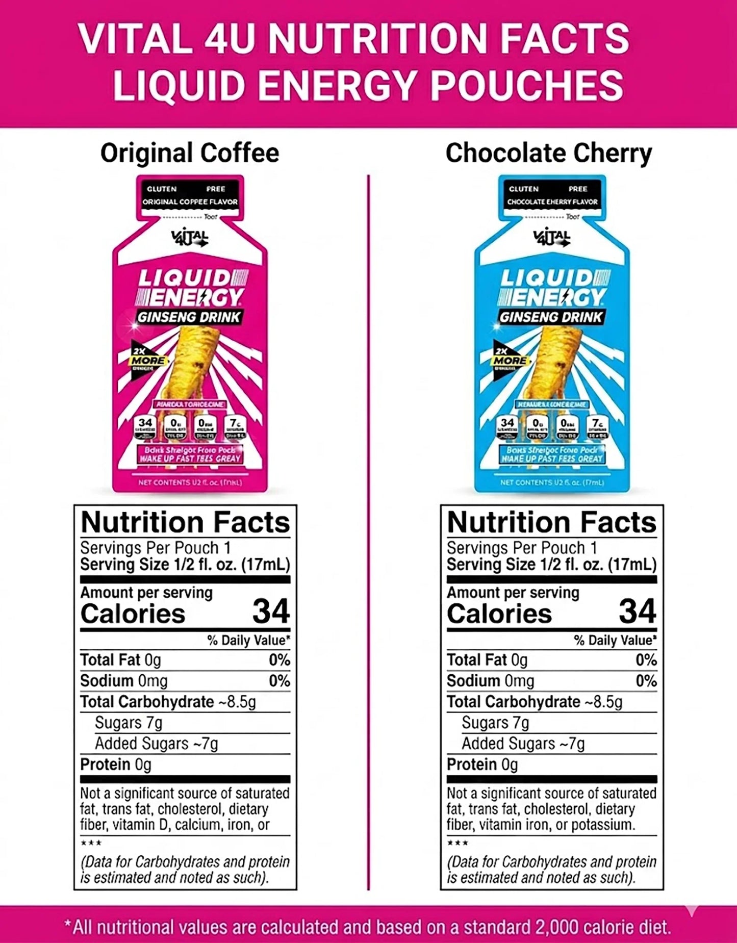 Liquid Energy Ginseng Sample Pack - 6 Pouches