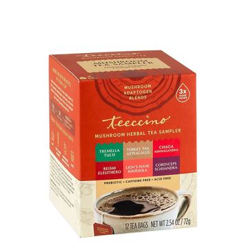 Mushroom Adaptogen Herbal Tea Sampler Box