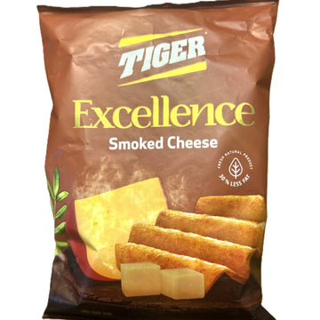 Tiger Excellence Smoked Cheese Chips – Premium Smoked Cheese Flavor Potato Chips (Egypt)