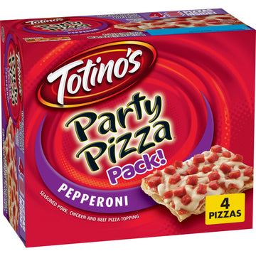 TotinoS Party Pizza, Pepperoni, Frozen Snacks, 4 Ct, 40.8 Oz