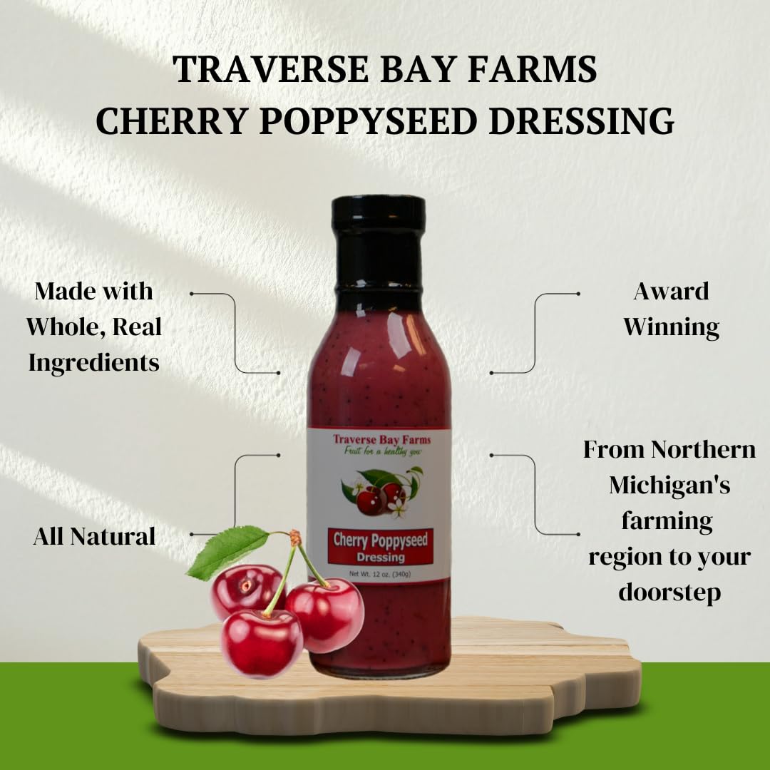 Cherry Poppyseed Salad Dressing, 12 oz.
