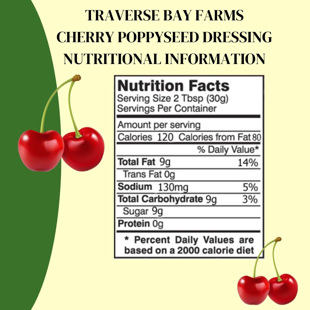 Cherry Poppyseed Salad Dressing, 12 oz.