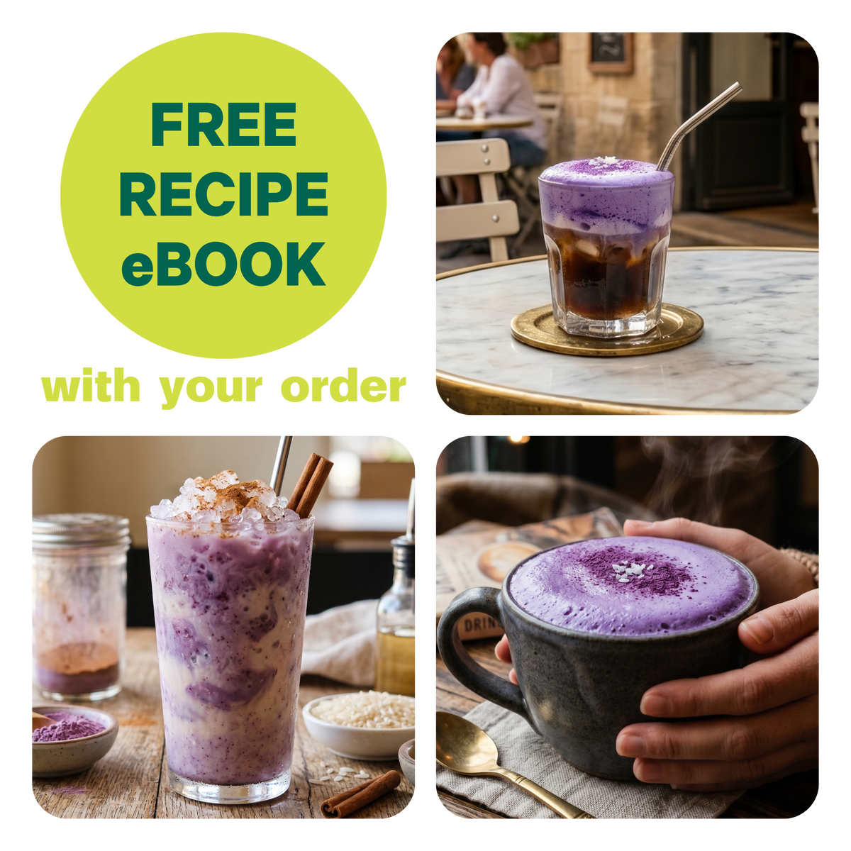 Ube Coconut Latte for Heart Health