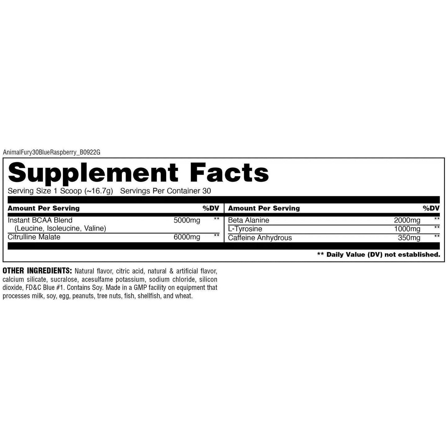 Universal Nutrition Animal Fury - Pre-Workout