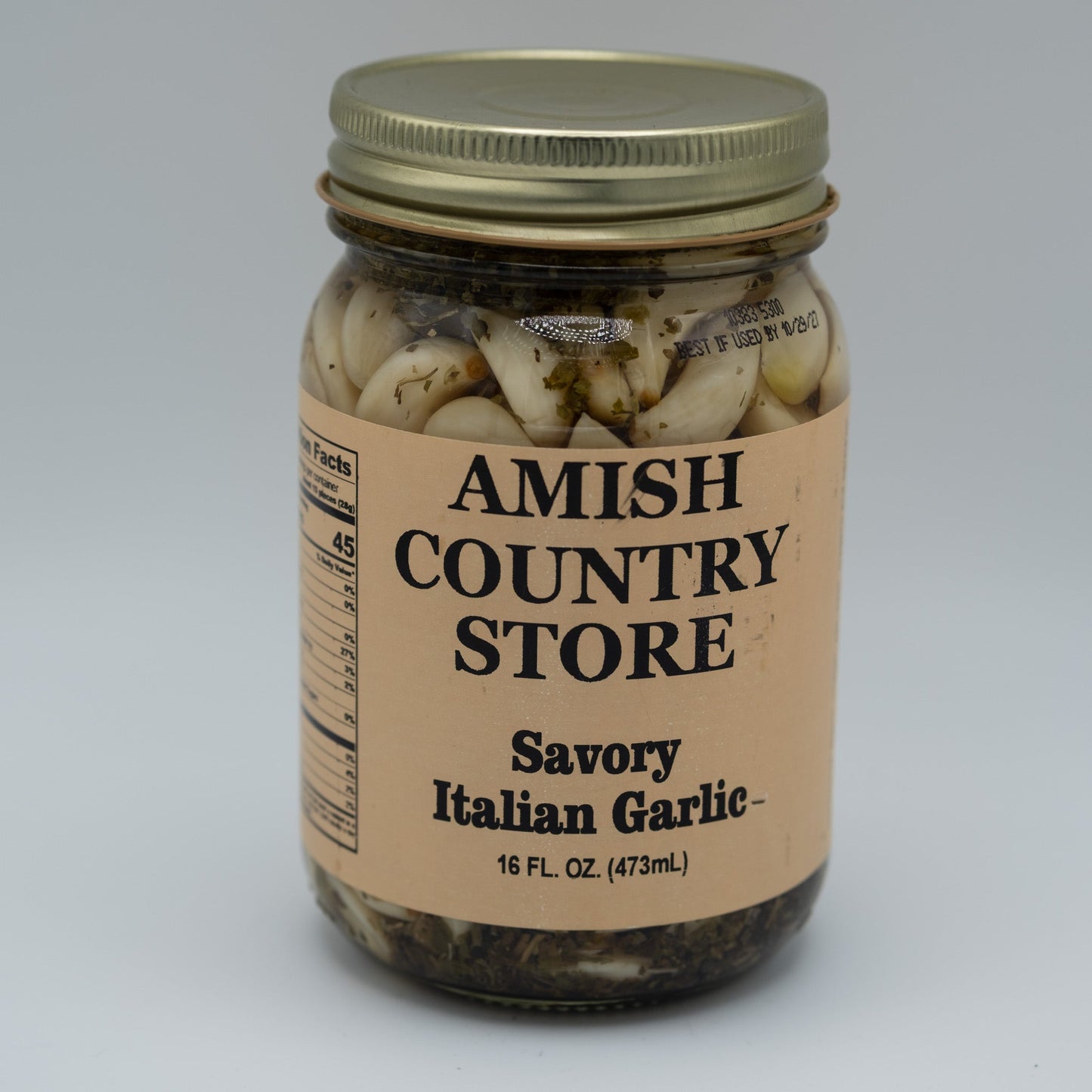 Savory Italian Garlic | Herb-Packed Pickled Garlic | 16 oz