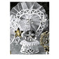 Anniversary Cake Topper - E420S-  Silver Anniversary with Bell