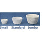 White Fluted Baking Cups - Standard Size 2" x 1 1/4"