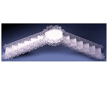 Filigree Bridge & Stair Set-White