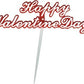 2.25" Happy Valentine Day Picks - 12 or  72 pcs