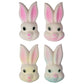 Edible Pastel Bunny Faces - Size: 2-1/4" - Bulk 96 pieces