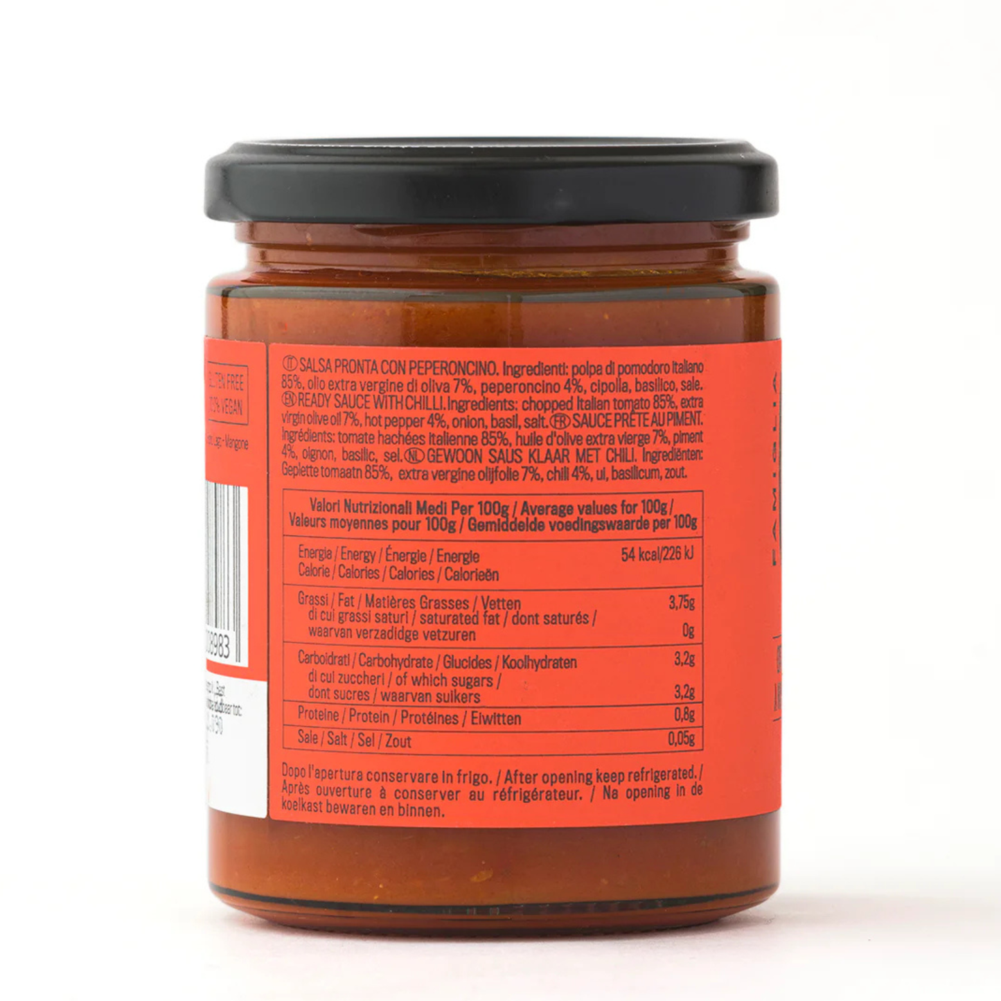 Famiglia Crispino Calabrian Chili Pepper Sauce — Spicy Ready-Made Sugo