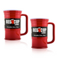 Redcupliving 24oz Reusable Red Beer Mug | BPA-Free, Shatter-Resistant Plastic